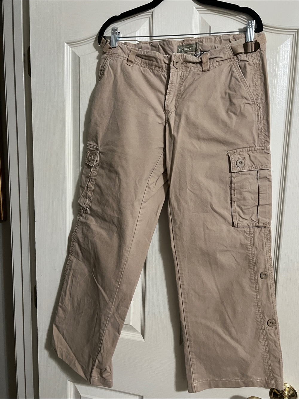 Old Navy Tan Cargo Pants with Side Pockets